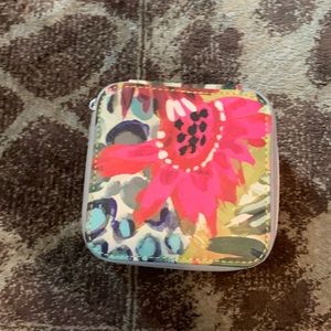 DEMDACO Floral Travel Jewelry Box Storage